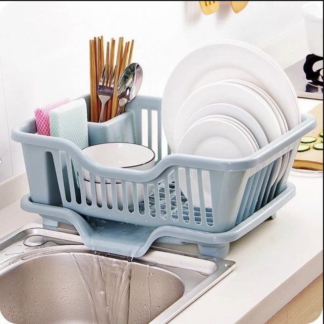 BỘ RỔ ÚP CHÉN CÓ KHAY HỨNG NƯỚC